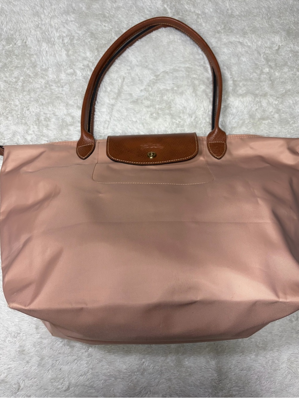 Longchamp Le Pliage Original Shoulder Bag "Pink Tea” Medium